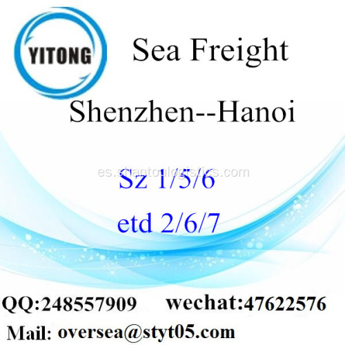 Puerto de Shenzhen LCL consolidación a Hanoi